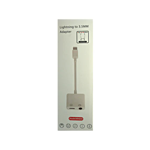 IPHONE 2-in-1 Dual Lightning Charging and Gaming Headphone Adapter Cable, Lightning 3.5mm ,headphone Adapter