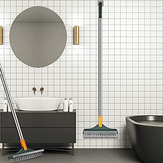 2 In 1 Floor Cleaning Brush Bathroom Tile Windows Floor Cleaning Brush With 120° Rotatable Head – Multipurpose Bathroom Floor Cleaning Brush – Floor Brush Scrubber