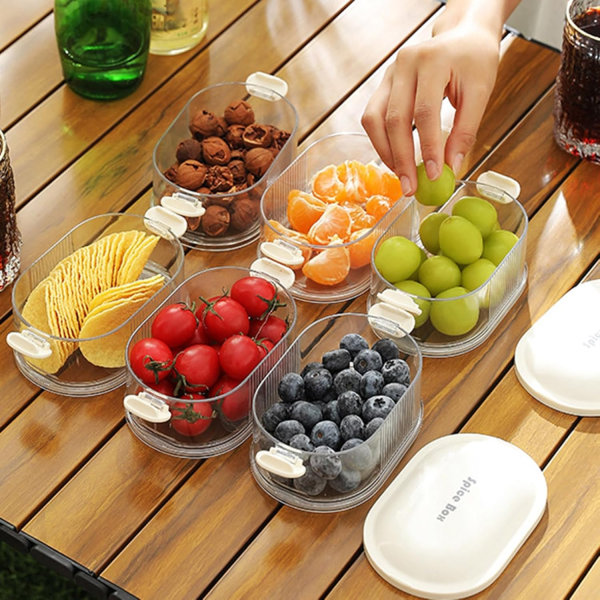 4 Layers Seasoning Spice, Seasoning Storage Box, Multi Tableware Set Accessories For Outdoor