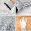 1 Pcs Multipurpose Wire Dishwashing Gloves Anti-heat Aluminium Gloves
