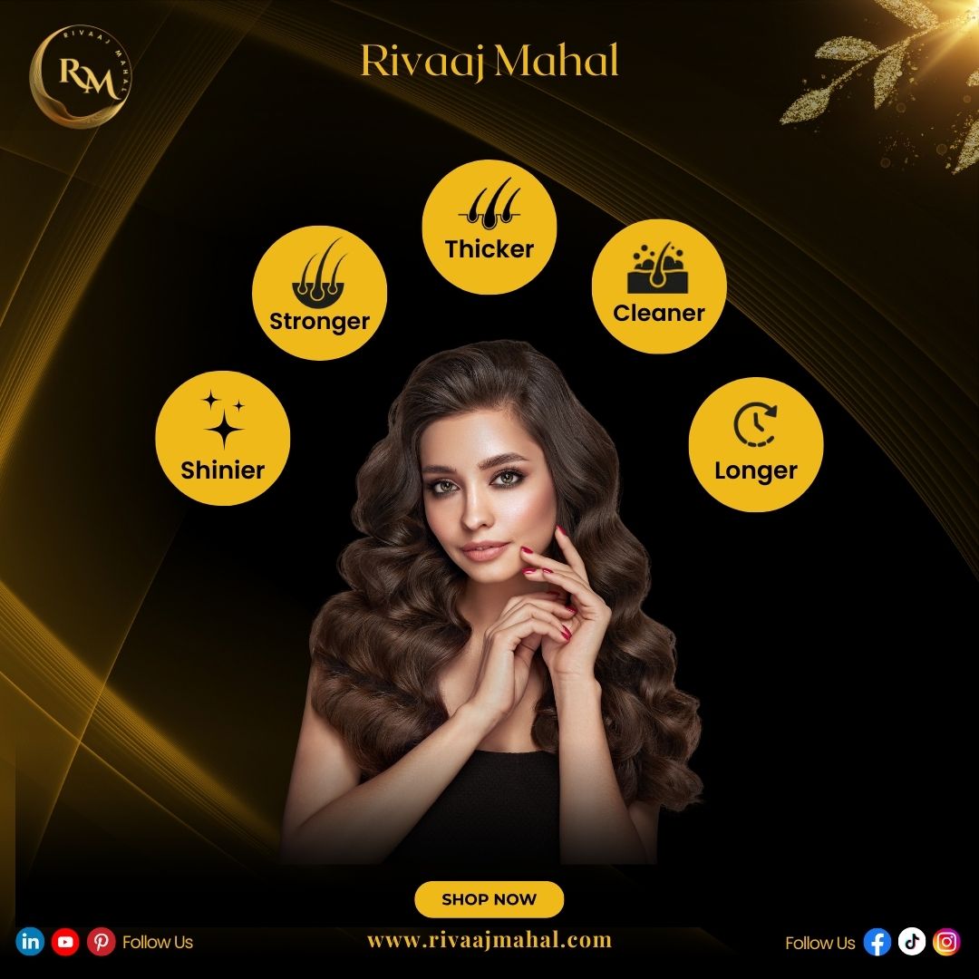 Rivaaj Mahal Hair Oil For Men & Women. 100% Thickness & Long Hair.