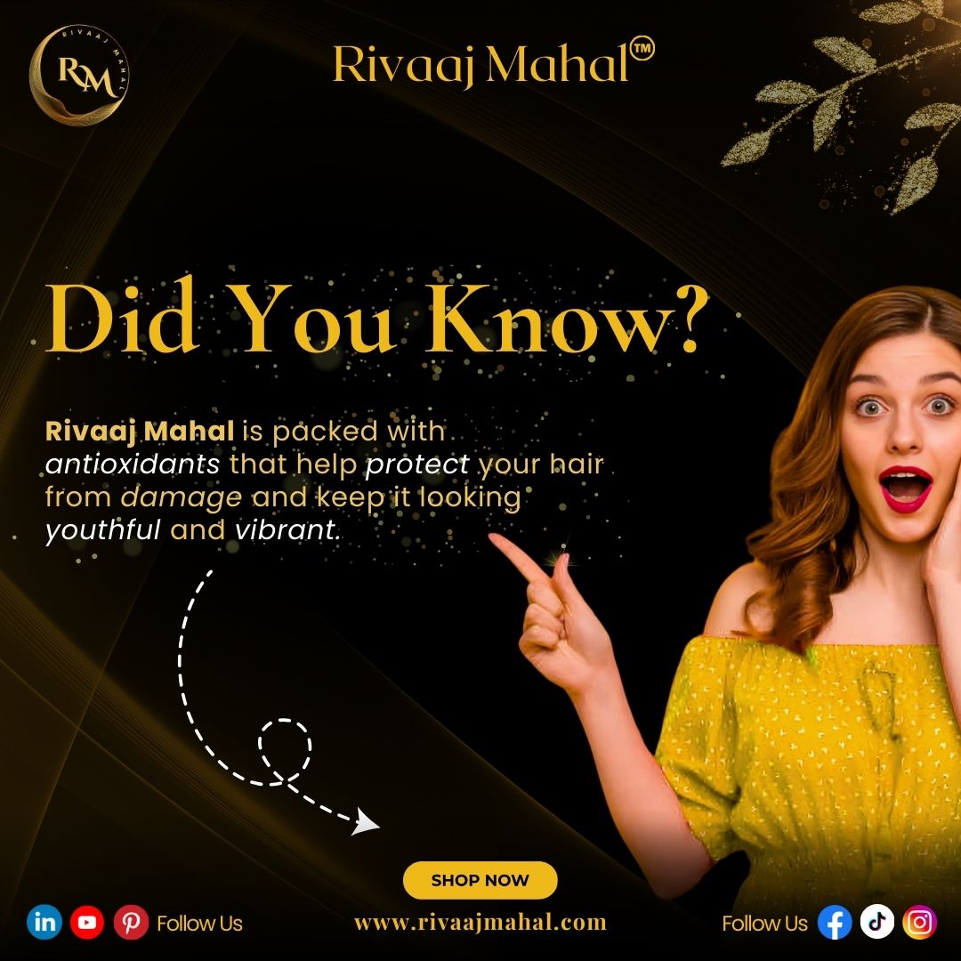 Rivaaj Mahal – 100% Natural Hair Oil Formula + Charcoal Black Shine Conditioner, 2-in-1 Hair Care Combo.