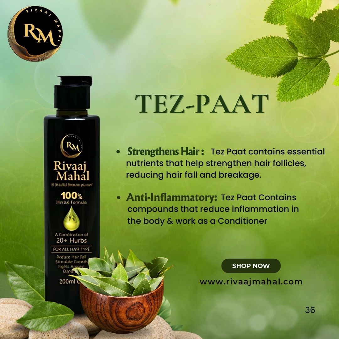 Rivaaj Mahal – 100% Natural Hair Oil Formula + Charcoal Black Shine Conditioner, 2-in-1 Hair Care Combo.
