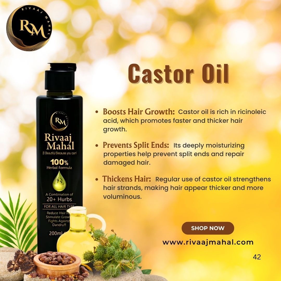 Rivaaj Mahal – 100% Natural Hair Oil Formula + Charcoal Black Shine Conditioner, 2-in-1 Hair Care Combo.