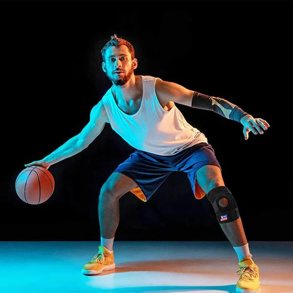 Knee Cap Support. Adjustable Sports Leg Knee Brace Wrap and Protector.