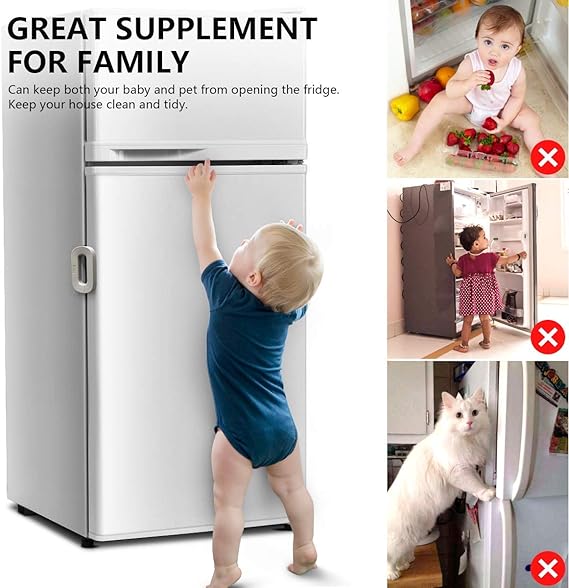 Refrigerator Child Safety Lock , Refrigerator Door Lock, Self Adhesive Door Lock