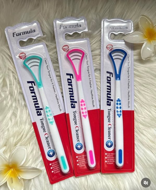 Pack Off 2 Formula Micro Nano Tooth Brush + Tongue Cleaner For Sensitive Gums Toothbrush random Color