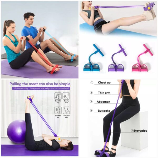 Elastic Pull Ropes Tummy Trimmer For Men & Women
