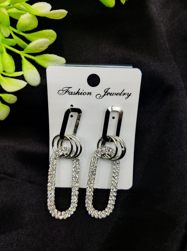 Imported Radiant Tear-Drop Crystal Earrings | Luxury Artificial Earrings