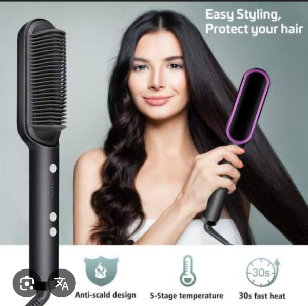 Multifunctional Hair Straightener Brush Heated Brushes Ceramic Anti-scald Hair Straightening Hot Comb Hair Care Fast HeatingProduct