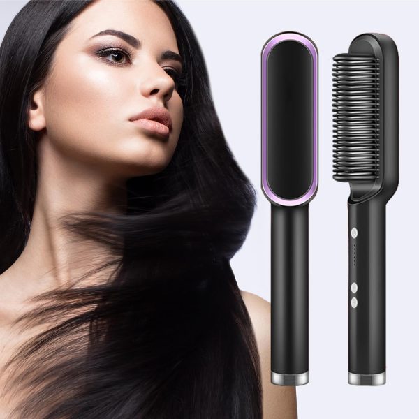 Multifunctional Hair Straightener Brush Heated Brushes Ceramic Anti-scald Hair Straightening Hot Comb Hair Care Fast HeatingProduct