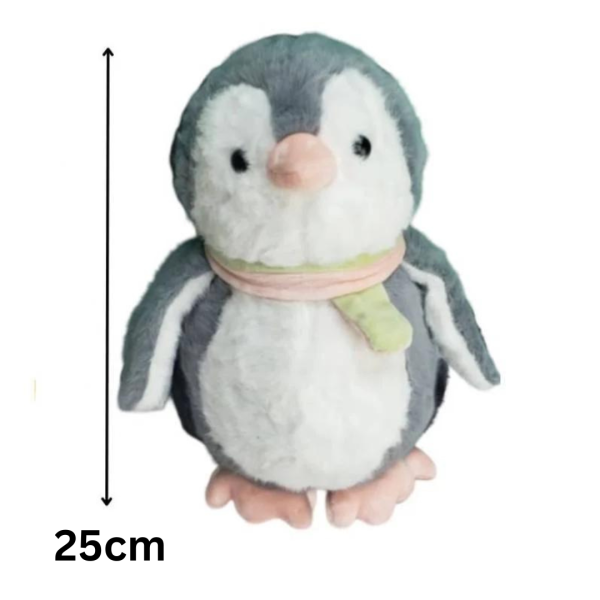 Scarf Penguin Plush Figure | Fluffy & Soft Stuffed Animal Penguin Plush Toy For Kids – 25 Cm