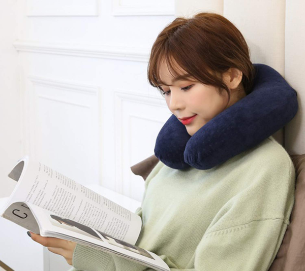 Portable Travel Neck Pillows For Adults – Neck Pillow For Flight, Car & Home – Random Color