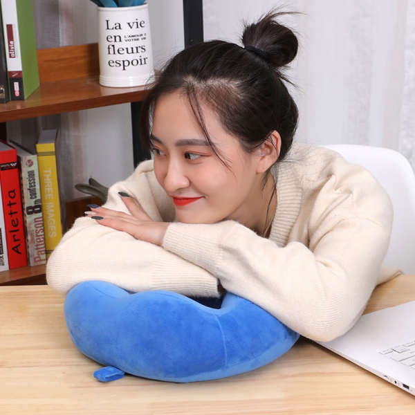 Portable Travel Neck Pillows For Adults – Neck Pillow For Flight, Car & Home – Random Color