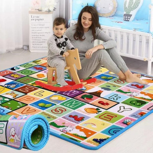 Crawling Mat Double-sided Baby Playmat foam For Infants Toddlers  (random Color) (random Design)
