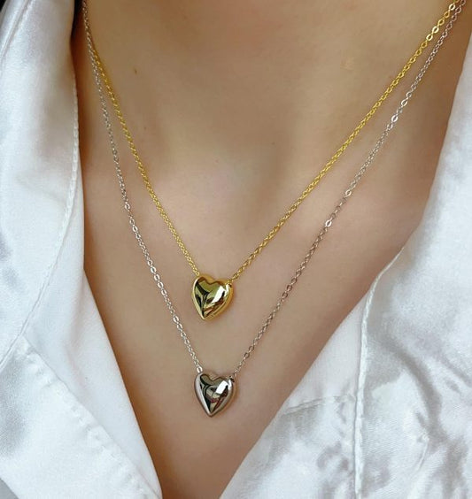Heart Shape Necklace | Stainless Steel Pendant